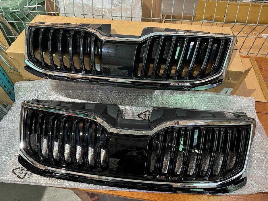 Решетка радиатора Skoda Octavia A7 хром решётка Октавия А7 2017-2020