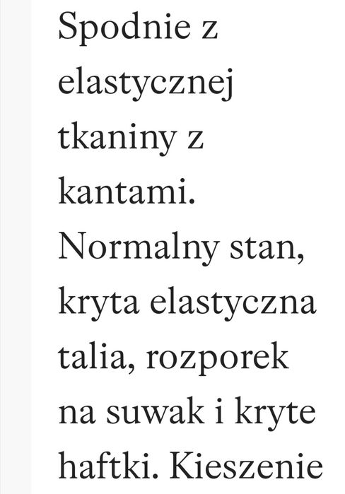 Spodnie cygaretki HM rozmiar M