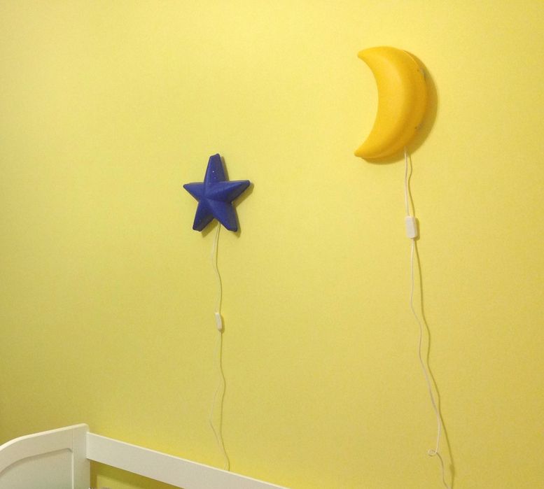Ikea бра / лампа дитяча настінна ікеа місяць / зірка