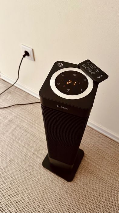 Aquecedor elétrico e ventilador com comando Becken