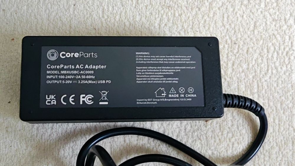 Zasilacz USB C 65W do laptopa super cena mega okazja! Jak nowy!