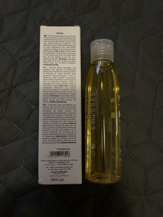 Масло флюид для волос alfaparf yellow