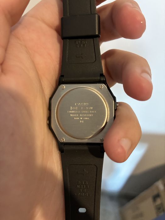 Nowy Zegarek Casio f91-w Neo Retro Black / Blue