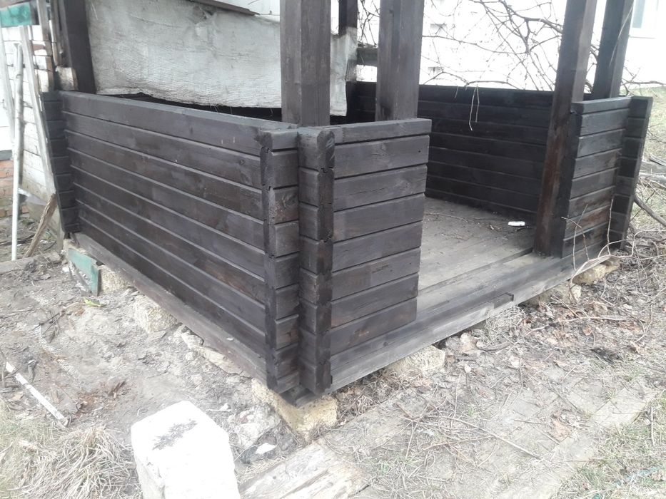Беседка 3×3 м клеенный брус