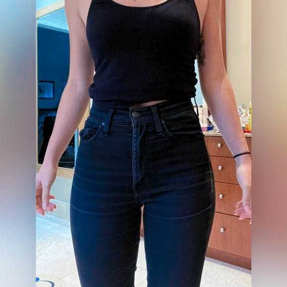 Ідеальні Джинси Skinny щільні висока посадка Lexus чорні сині 38 М