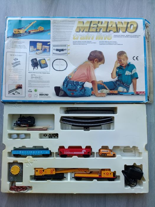 Conjunto Iniciação comboio elétrico Mehano, H0, 1/87