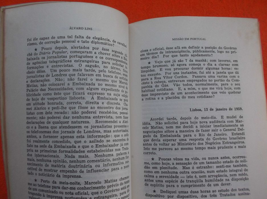 Missão em Portugal – Alvaro Lins