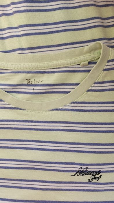 Koszulka T-shirt męski chłopięcy zielony granatowy 170 L Tu