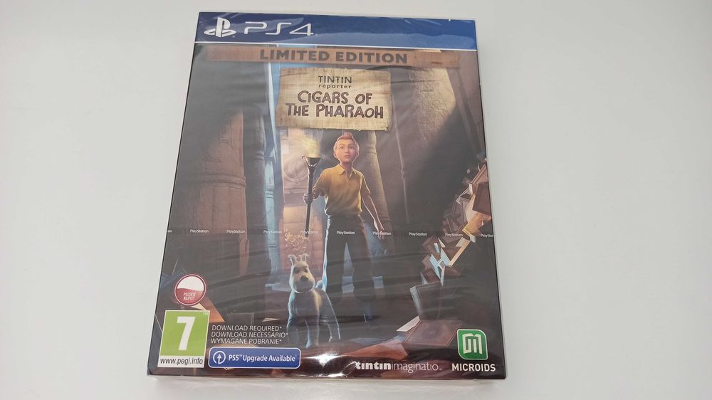 ps4 TinTin REPORTER CIGARS OF THE PHARAOH po polsku, steelbook ZŁOTY !