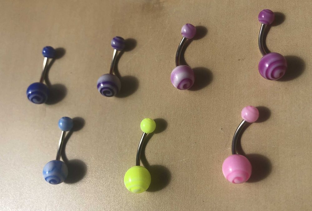 7 piercings umbigo novos