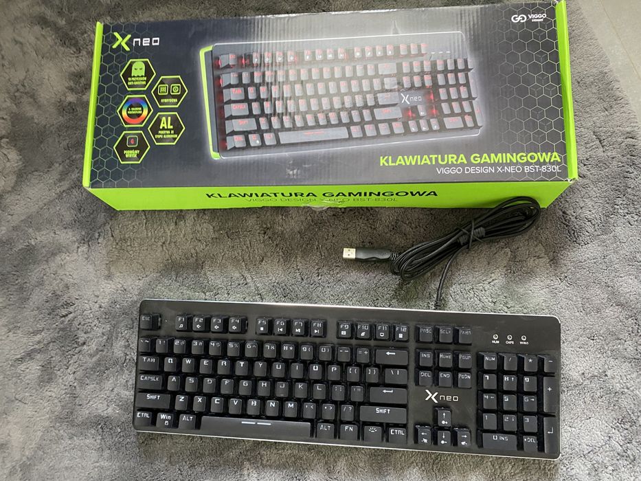 Klawiatura X-Neo hybrydowa RGB