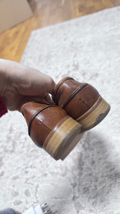 Лофери руді туфлі шкіра Італія