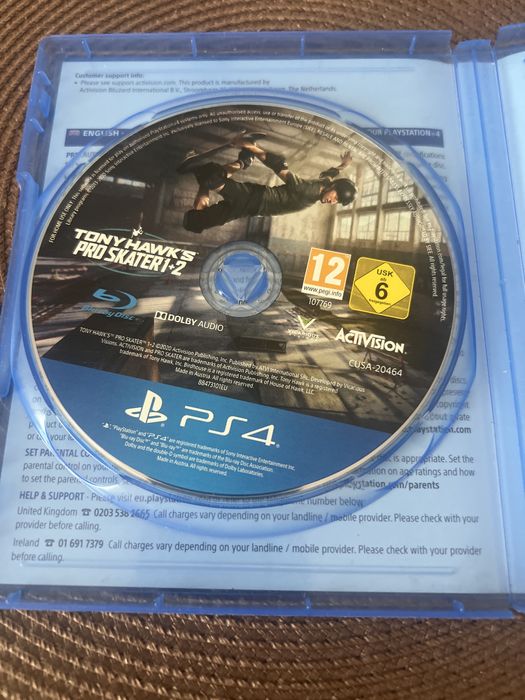 Gra Tony Hawks pro skater 1+2 ps 4