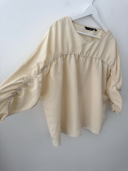 Kappahl bluzka z marszczeniem Butter yellow