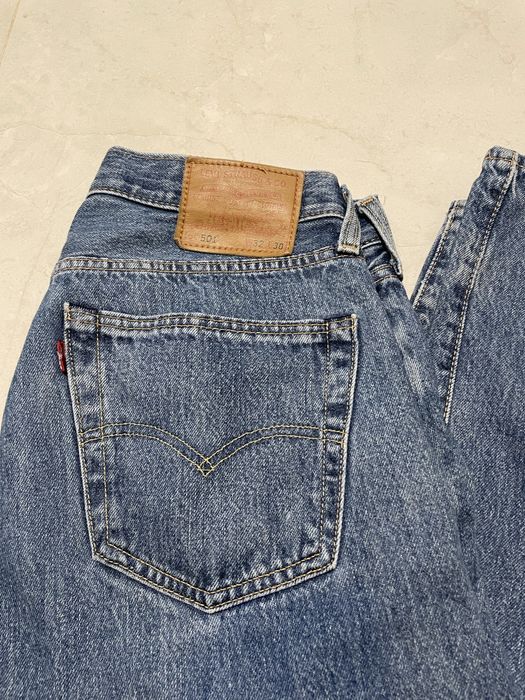 Spodnie Levis 501 W32=43cm L30=103cm niebieskie levis premium y2k vintage casual