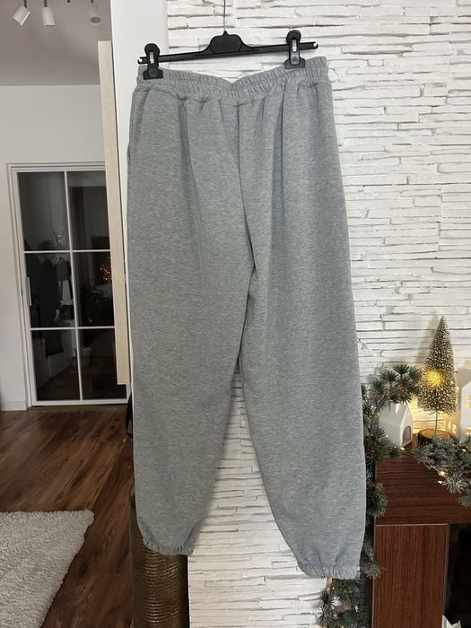 Dres ocieplany komplet dresowy damski bawełniany szary M L XL 2XL