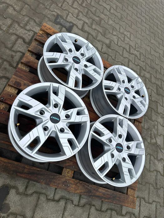 5x160 7j x 17" et53 Ford Custom komplet alufelgi z czujnikami ciśnieni