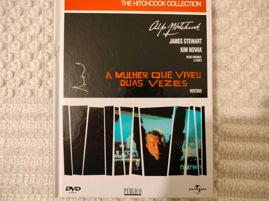 Conjunto 5 DVD`s ( com livros ) de filmes de Hitchcock,  como novos