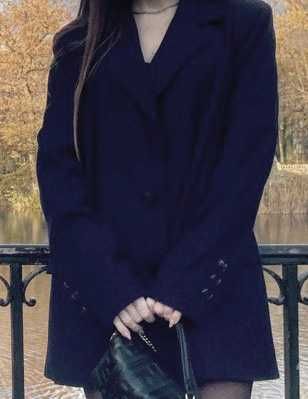 MARYNARKA ciemnoniebieski oversize