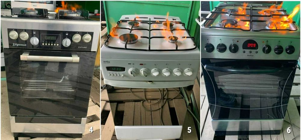 ПЛИТА Газова AMICA XC7831 50 60см Гриль Конвекція Газконтроль ЄВРОПА