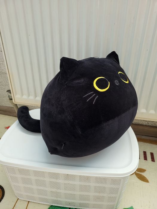 М'яка іграшка обіймашка круглий кіт 30см. My Kigu