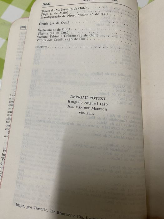 Missal Dom Gaspar Lefebvre, 1950