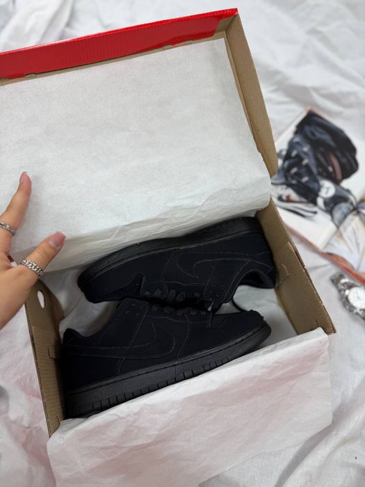 Топ Якість! Кросівки Nike Sb Dunk Total Black • Найк Данк (чорні), nike dunk