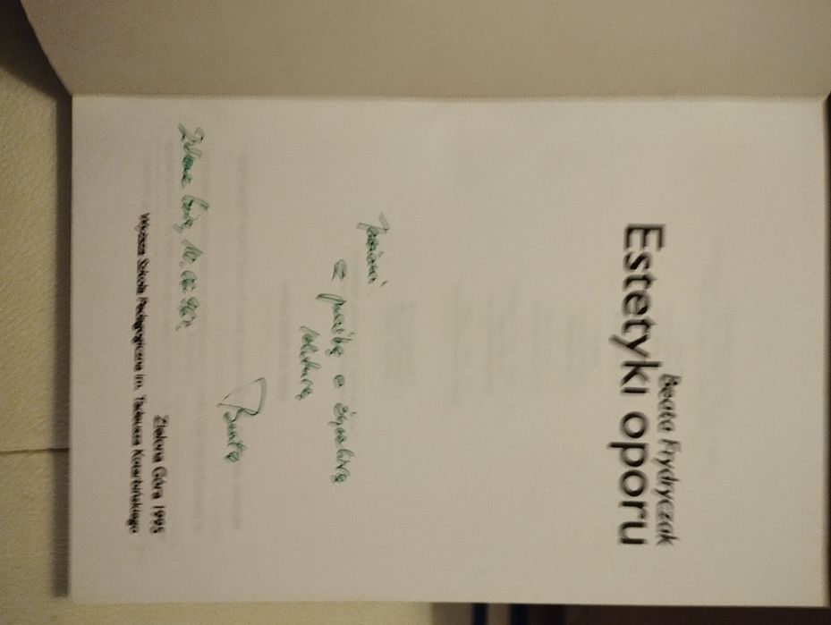 Frydryczak estetyki oporu