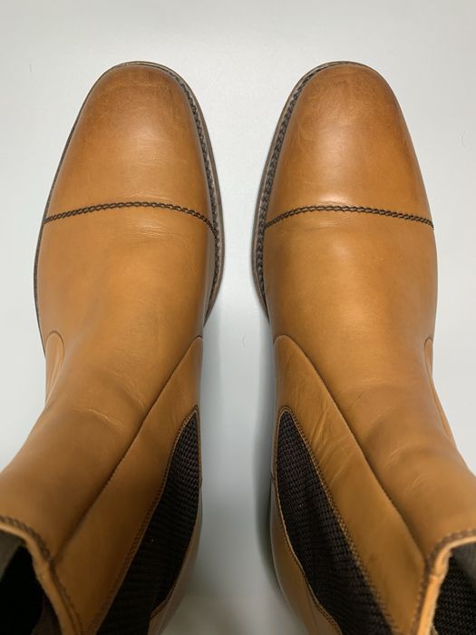 Оригинальные кожаные ботинки челси Loake Mens Newbury Boot