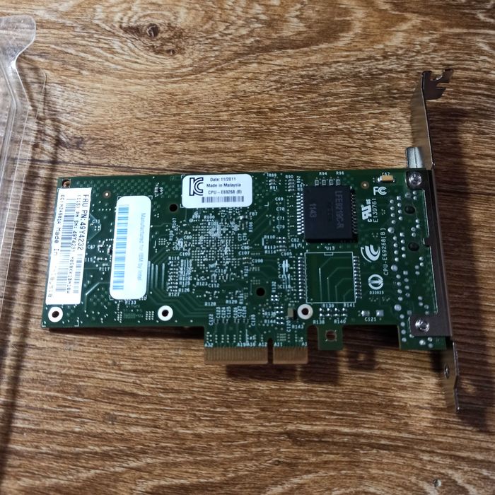Сетевая карта  2порт Intel I340-T2  ( IBM 49Y4232) интерфейс PCI-E x4