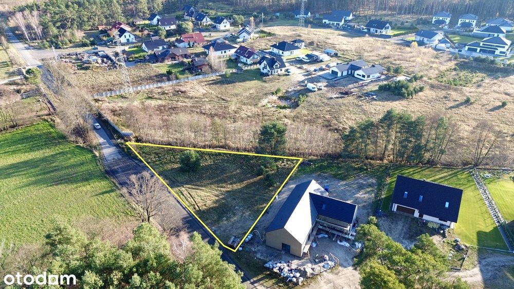 Działka budowlana, dojazd drogą asfaltową - Płoty