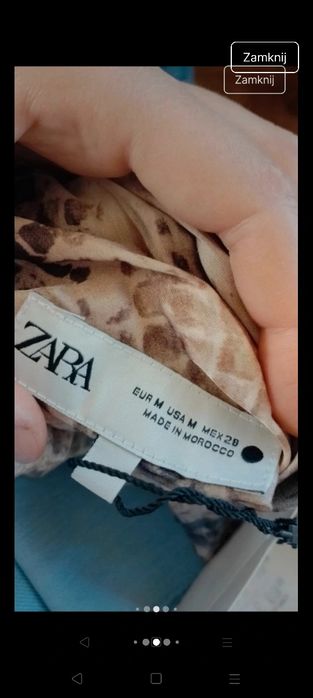 Sukienka Zara odkryte plecy