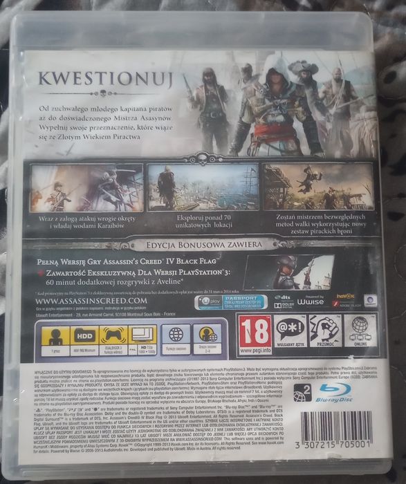 Gra Assassin's Creed IV Black Flag na ps3