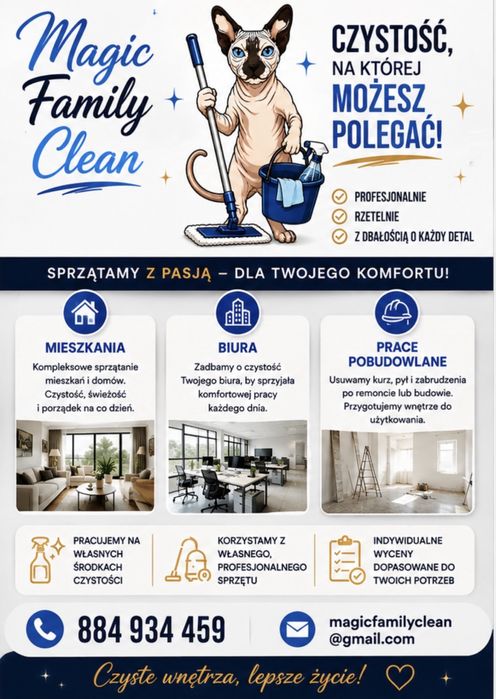 Serwis Sprzątający Magic Family Clean , firma sprzątająca