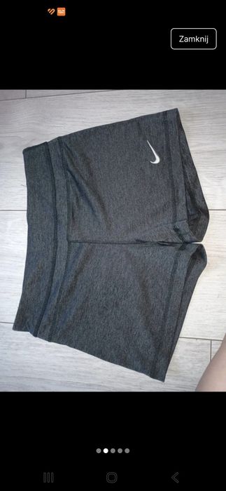 Szorty wysoki stan szare nike M