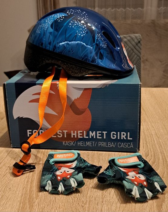 Kask Coolslide dziecięcy + rękawiczki