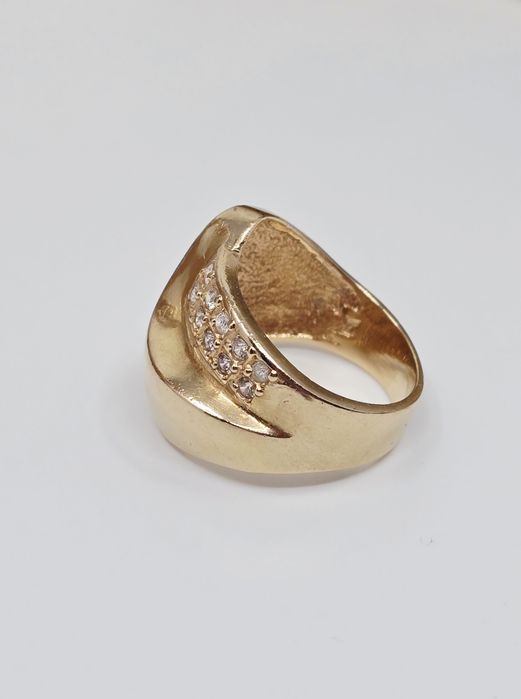 Złoty pierścionek próba 583 Używane