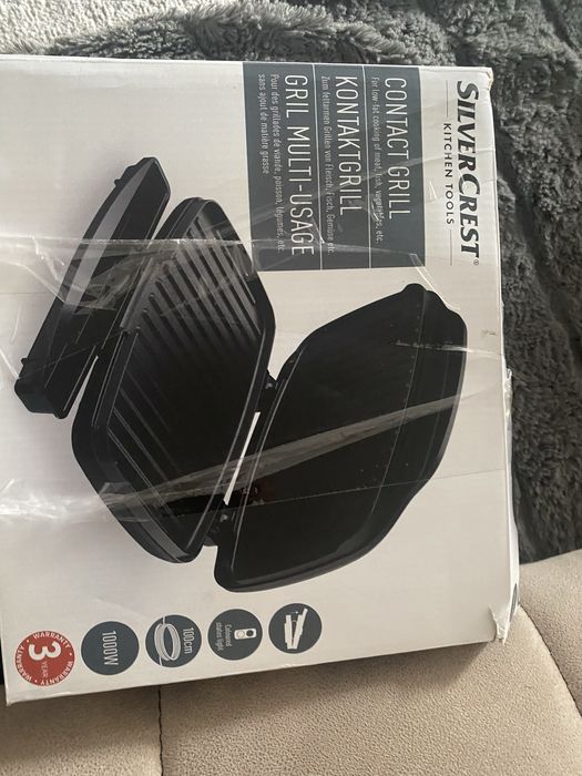 Електрогриль контактний silvercrest contact grill 1000w (притисний гриль
