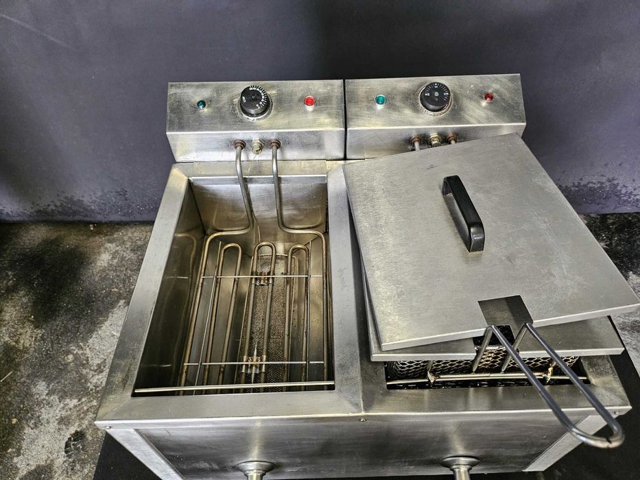 Fritadeira elétrica dupla