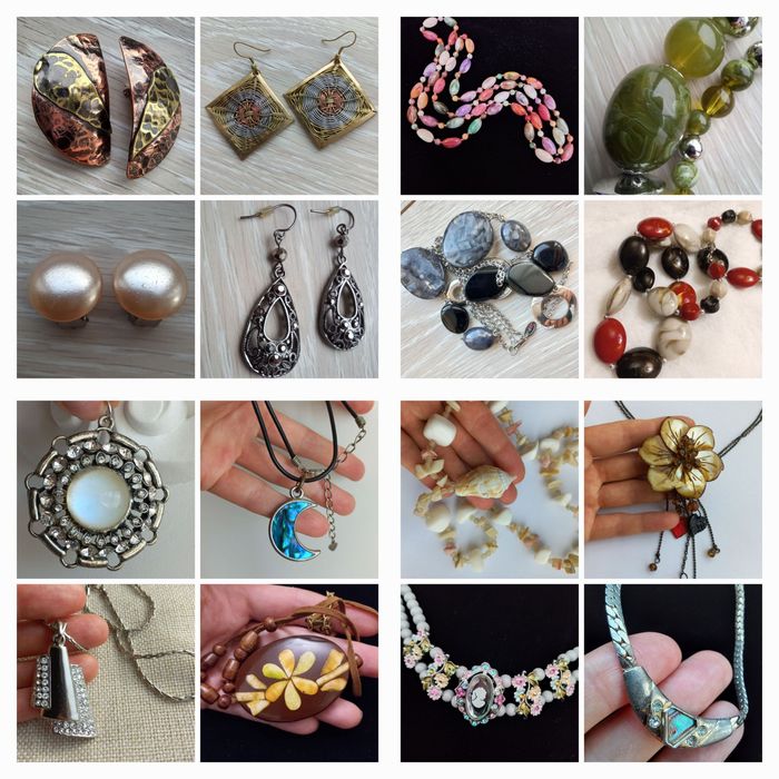 Винтаж, Бижутерия, бусы, колье, брошь, кулон, серьги, клипсы, браслет