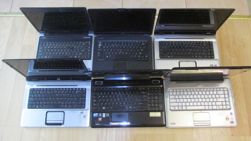 Laptopy 6 szt Hp Toshiba Dell Gigabite