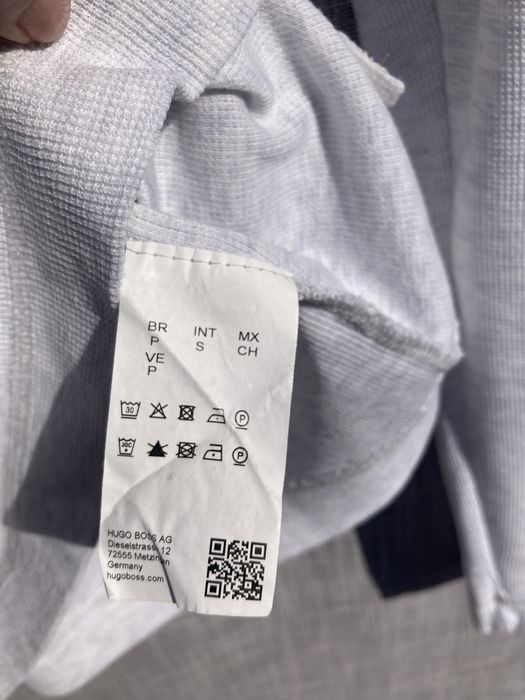 Оригінал BOSS Hugo Boss Лонгслів Світло-сірий S