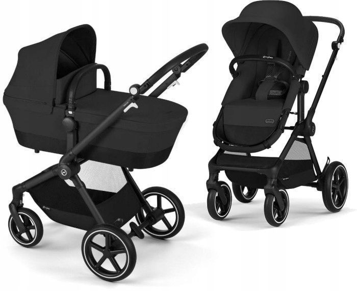 Cybex Gold wózek dziecięcy EOS Lux 2 w 1 od urodzenia do 22 kg Moon Black