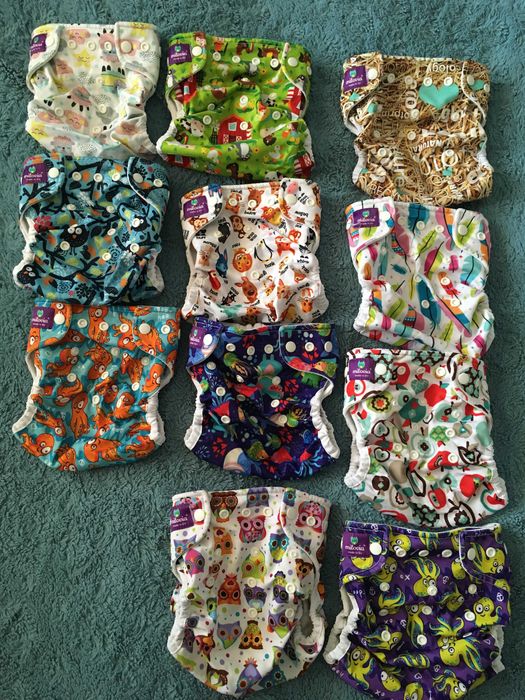 Pieluchy wielorazowe MILOVIA - bardzo duży komplet