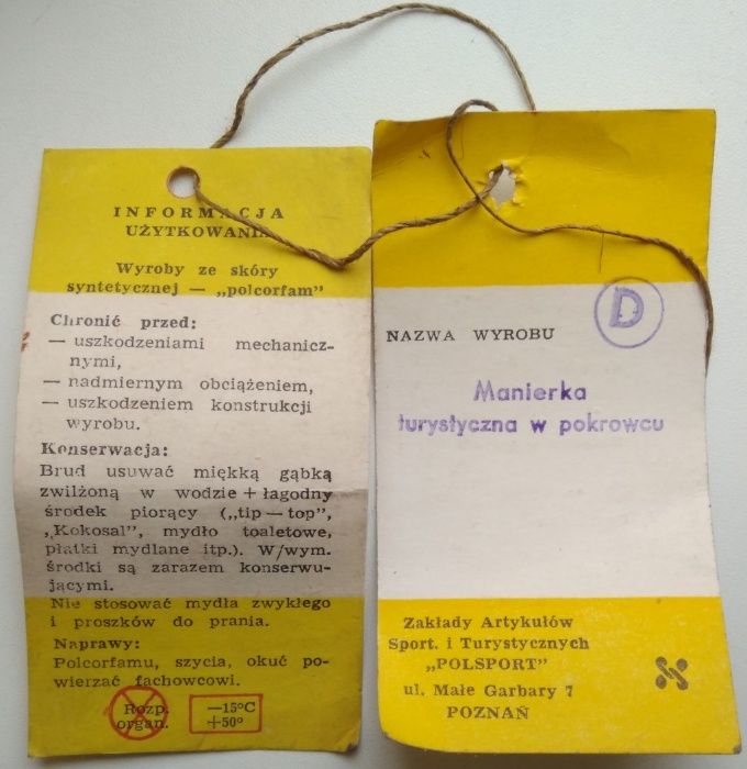 BIDON MANIERKA turystyczna w pokrowcu POLSPORT PRL