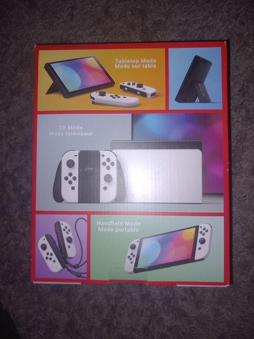 Nintendo switch oled branca completa com caixa e capa nova (opcional)