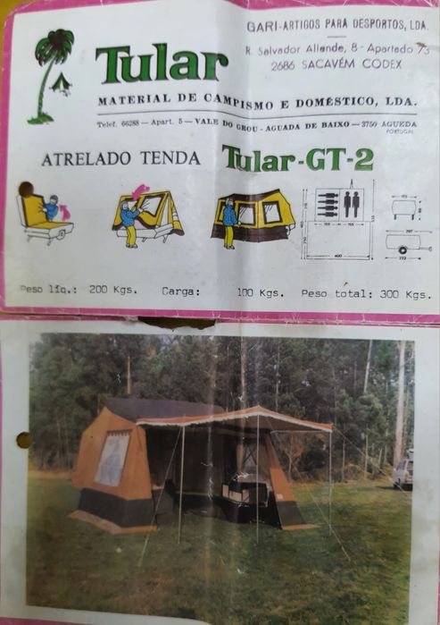 Reboque atrelado para campismo