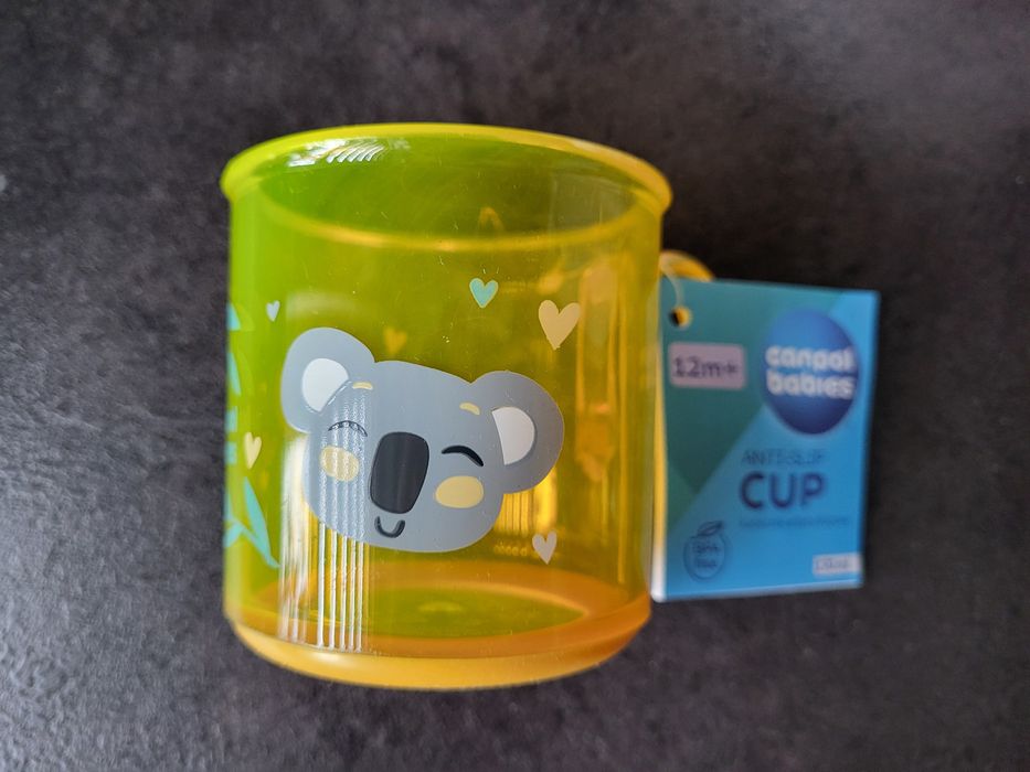 Kubek canpol babies żółty z koala nowy niemowlęcy