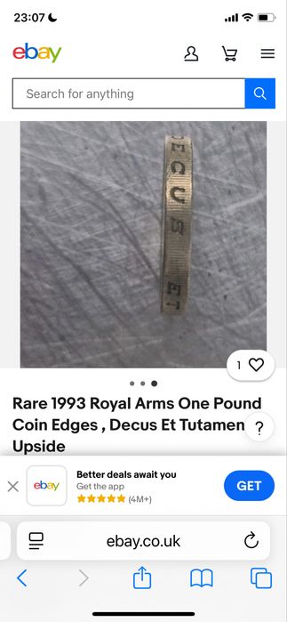 Uma libra inglesa rara de 1993