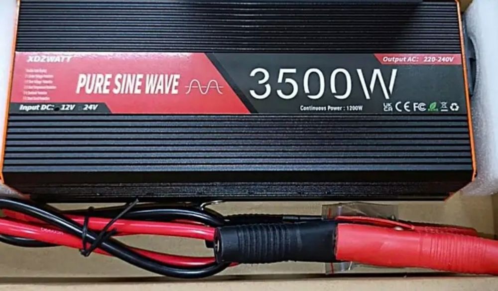 Инвертор 12/220. З500 W. Преобразователь. Чистый синус.